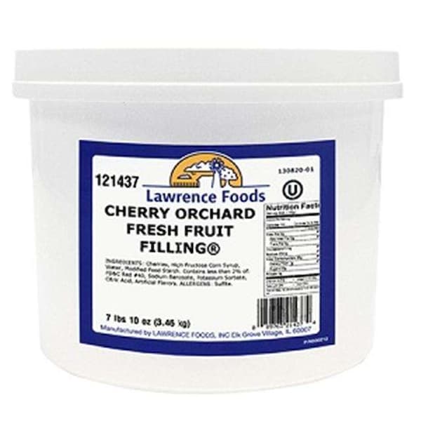 Lawrence Foods Lawrence Foods Cherry Orchard Fresh Fruit Filling 7.625lbs Tub, PK4 121437 - main